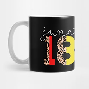 Juneteenth 1865 Leopard Celebrate African American Freedom Mug